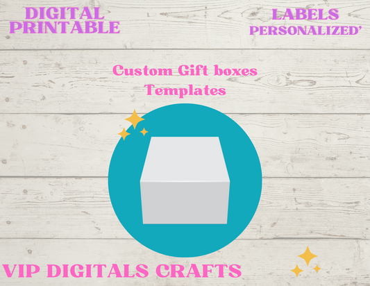 Custom gift boxes templates
