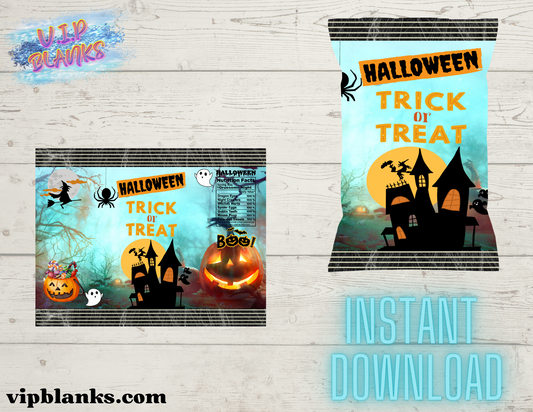 Halloween trick or treat  Chip Bag
