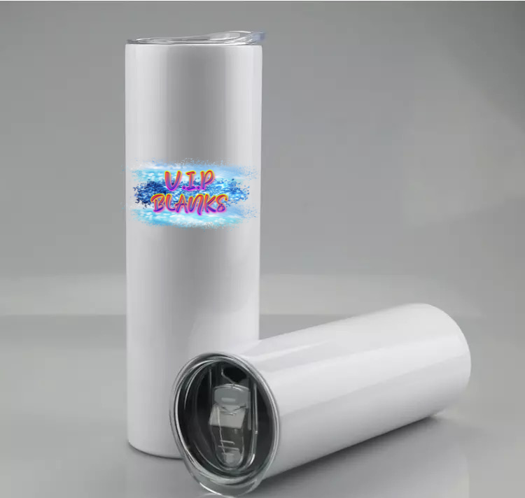 20oz Straight Skinny Sublimation, no taper Leakproof Tumbler w