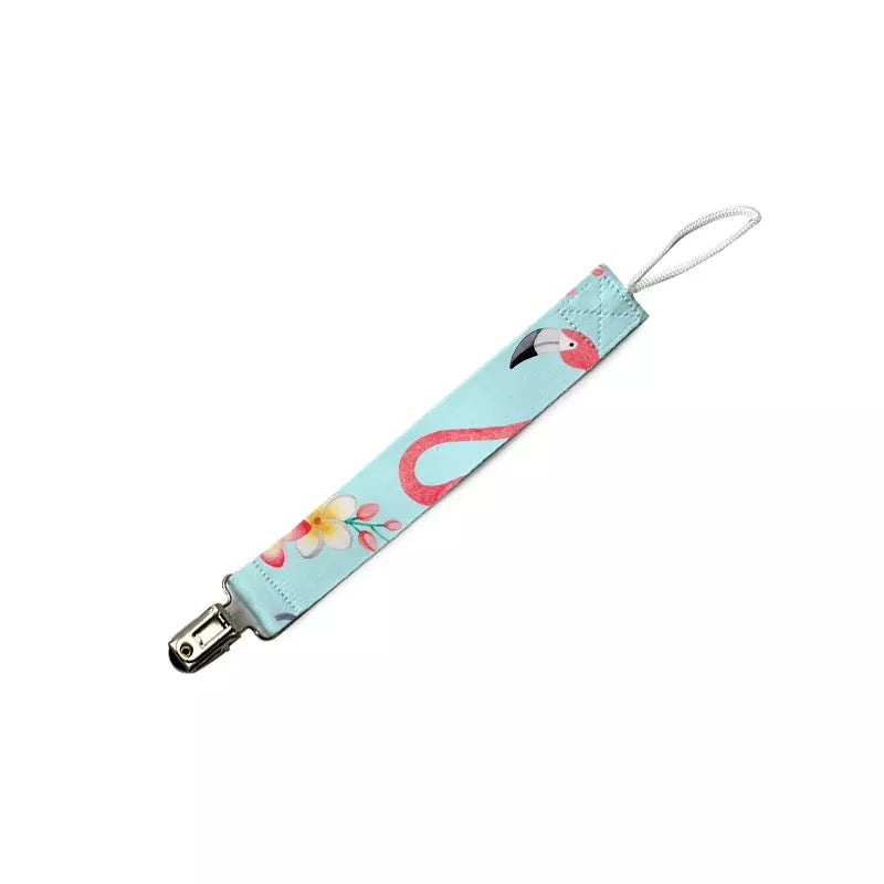 Sublimation Pacifier Holder With Metal Clip Blank/ 100% Polyester