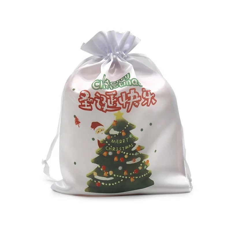 Satin Christmas Gift Bags Sublimation