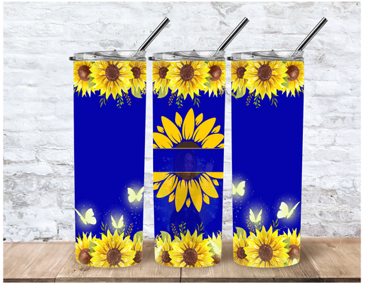 Sunflowers  Design (20 oz Straight Tumbler)